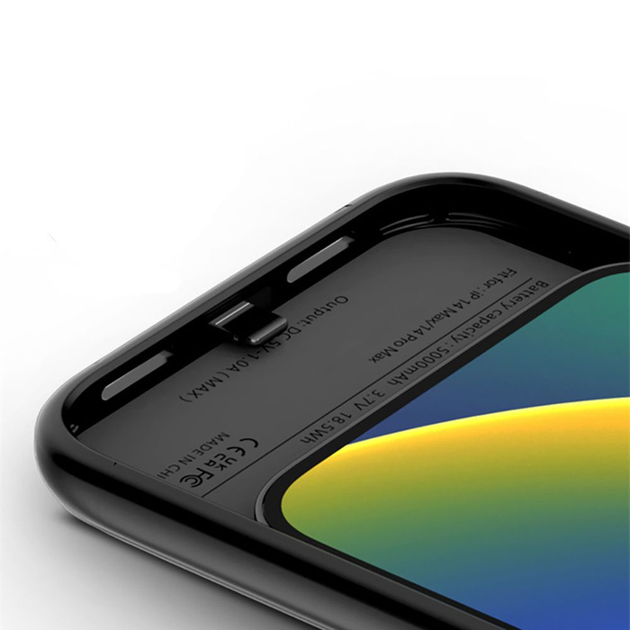 Hülle Tech-protect Powercase MagSafe 8500mah iPhone 15 Pro Max Schwarz Case