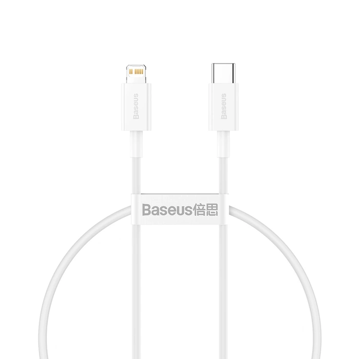 Baseus Superior Series USB-C / Lightning PD 20W 2 m Kabel - Weiß