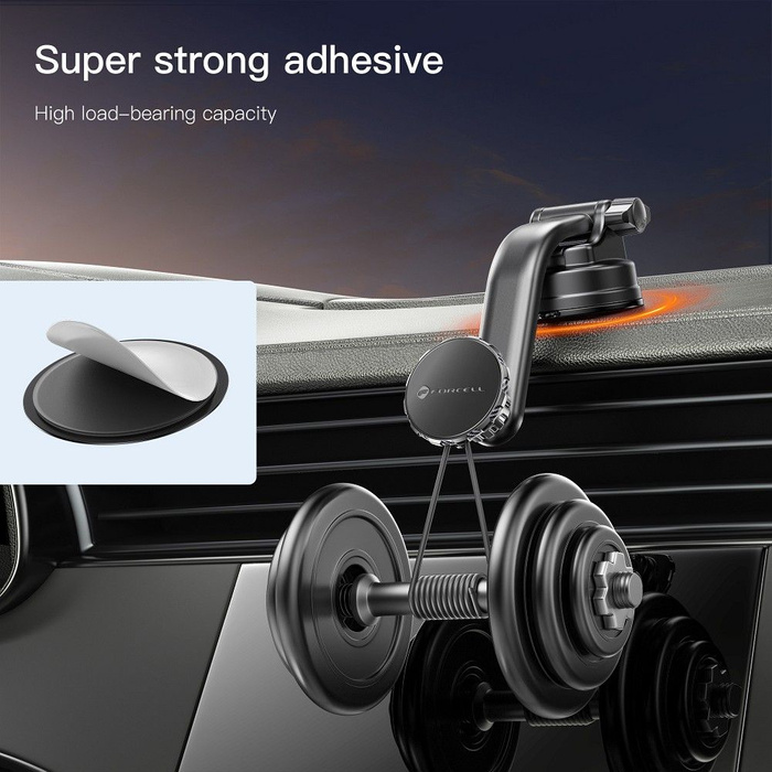Uchwyt na telefon do samochodu magnetyczny Forcell F-Grip MagLuxe do szyby / deski / kratki czarny