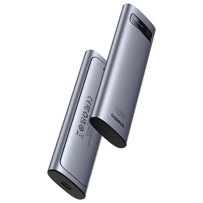 Alloggiamento SSD Baseus FlyJoy Series M.2 NVMe / M.2 SATA 10 Gb/s - grigio