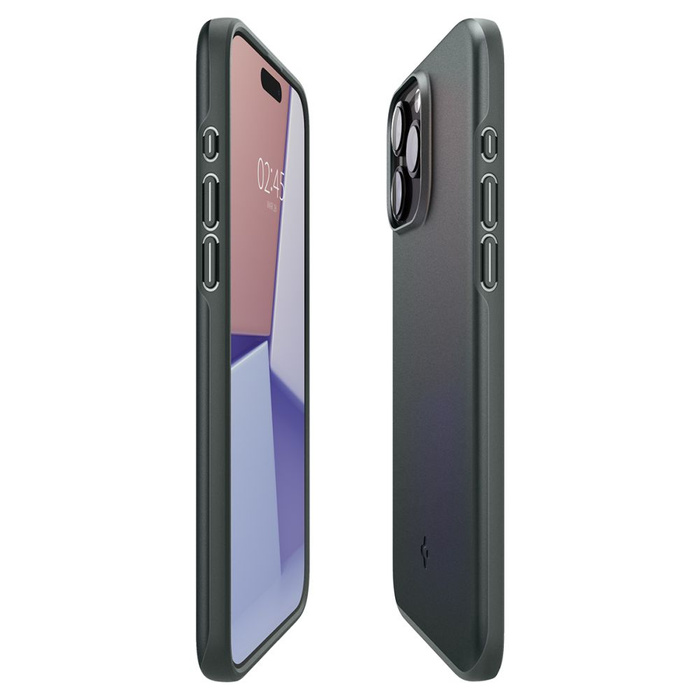 Hülle iPhone 15 Pro Max Spigen Thin Fit A byss Grün
