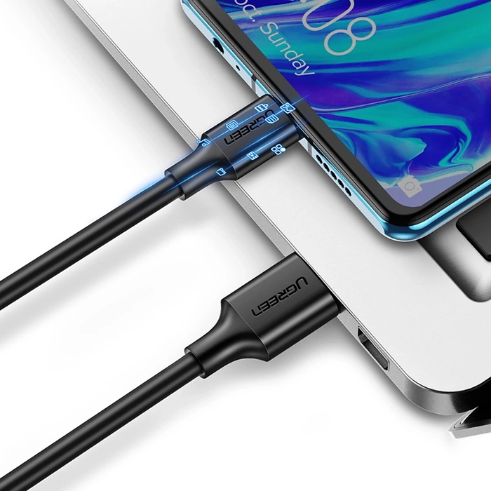 Kábel USB-C 3.0 UGREEN 0,5 m (čierny)