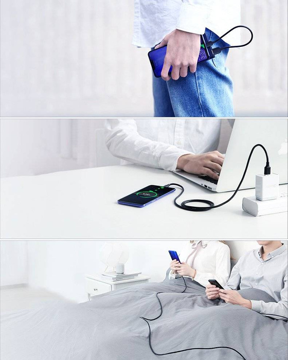 Ugreen kabel USB – USB Typ C 480 Mb/s 3 A 1,5 m kabel černý (US287 60117)