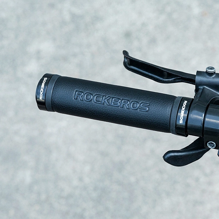 Manopole manubrio bicicletta Rockbros 40210003001 in microfibra - nere