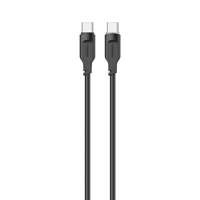 USAMS Kabel USB-C na USB-C PD Rychlé nabíjení 1,2 m 100W Lithe Series černá/černá SJ567USB01(US-SJ567)