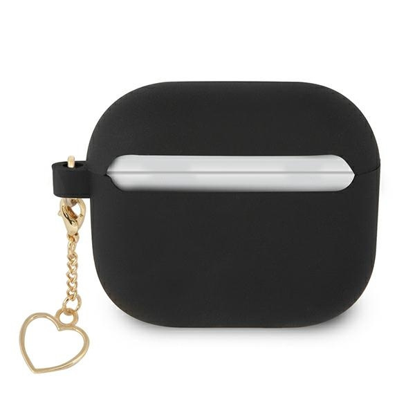 GUESS Apple Case 3 Cover Silicone Charm Collection Black Case