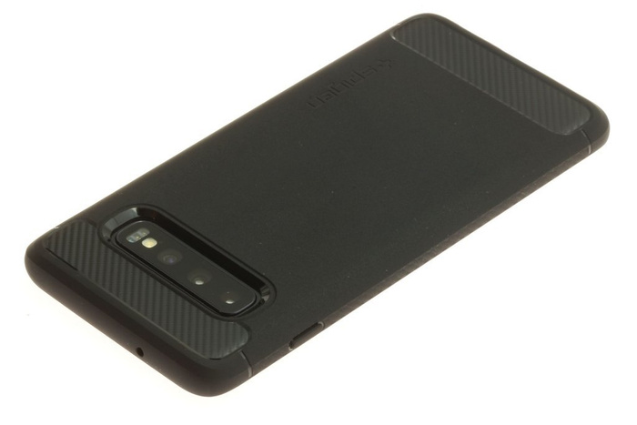 SPIGEN Galaxy S10 Rugged Armor Samsung Schwarzes Hülle