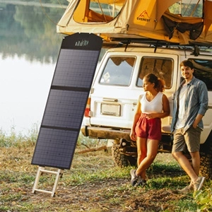 Ladergerät Choetech SC008 solar faltbar 120W DC / USB-C / 2x USB-A - schwarz