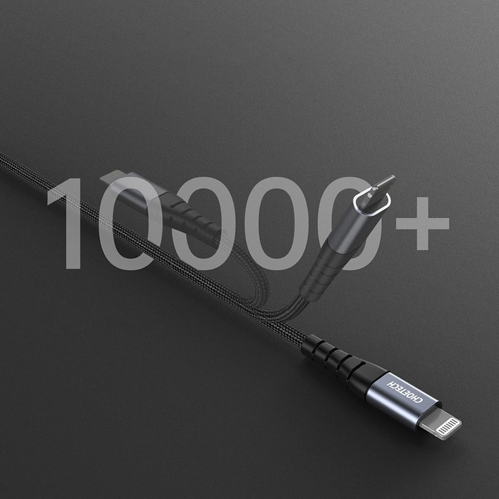 Choetech IP0041 Cavo USB-C / Lightning MFi 480Mb/s 3A 2 m - nero