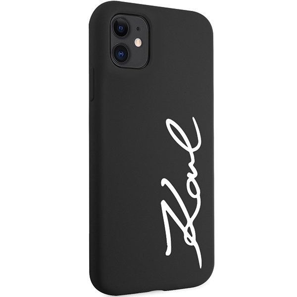 Karl Lagerfeld KLHCN61SKSVGK iPhone 11 / Xr 6.1" noir/noircase Silicone Signature