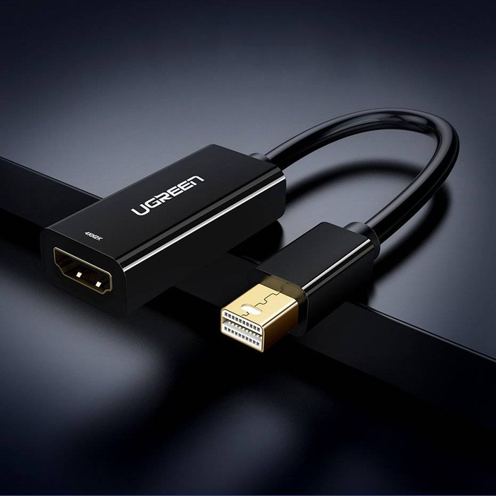 Cavo adattatore Ugreen FHD (1080p) HDMI (femmina) - Mini DisplayPort (maschio - Thunderbolt 2.0) bianco (MD112 10460)