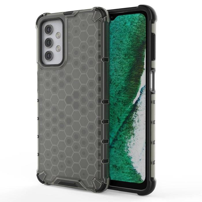 Honeycomb pouzdro pancéřový kryt s gelovým rámečkem Samsung Galaxy A32 5G černý