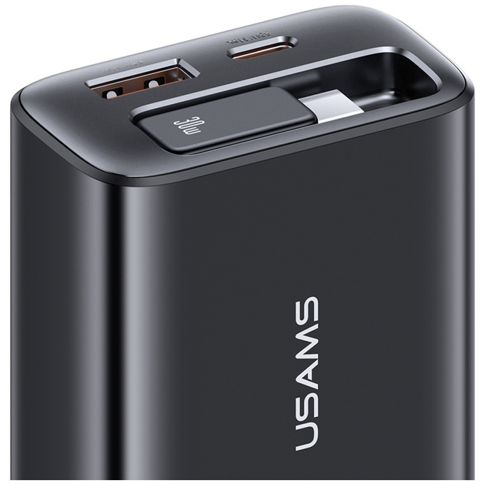 Ładowarka sieciowa USAMS Xiang Series    CC296 30W 1xUSB-C 1xUSB-A + kabel USB-C biały