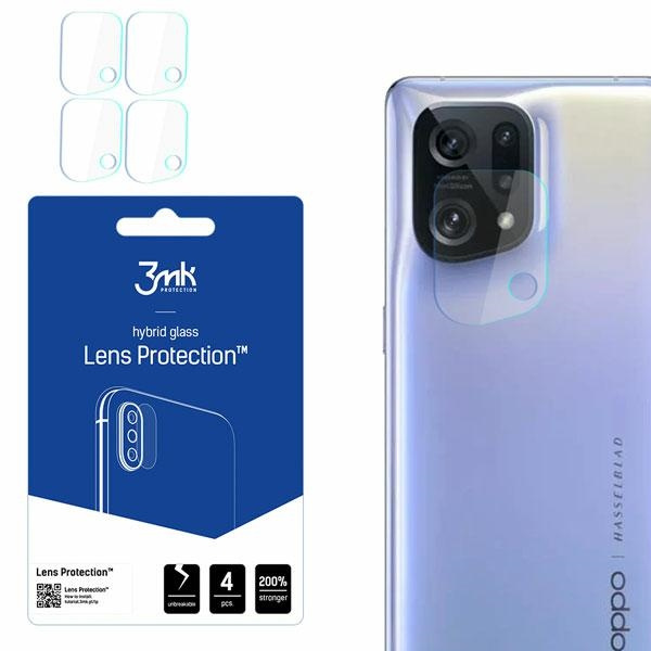3mk Ochrana objektivu Oppo Find X5 Ochrana objektivu fotoaparátu 4ks
