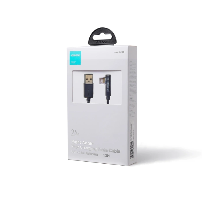 Joyroom S-UL012A6 USB-A-Winkelkabel – Beleuchtung 2,4 A 1,2 m – blau