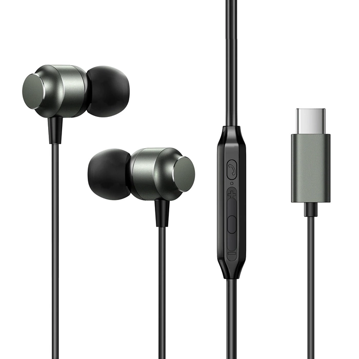 Sluchátka do uší Joyroom JR-EC06 USB-C - šedá