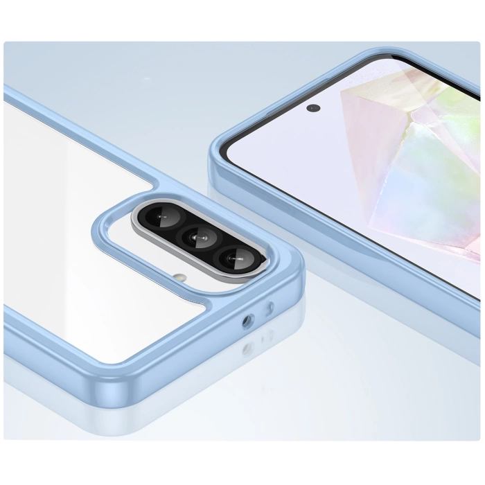 Outer Space Case for Samsung Galaxy A26 Cover with Flexible Frame - Blue