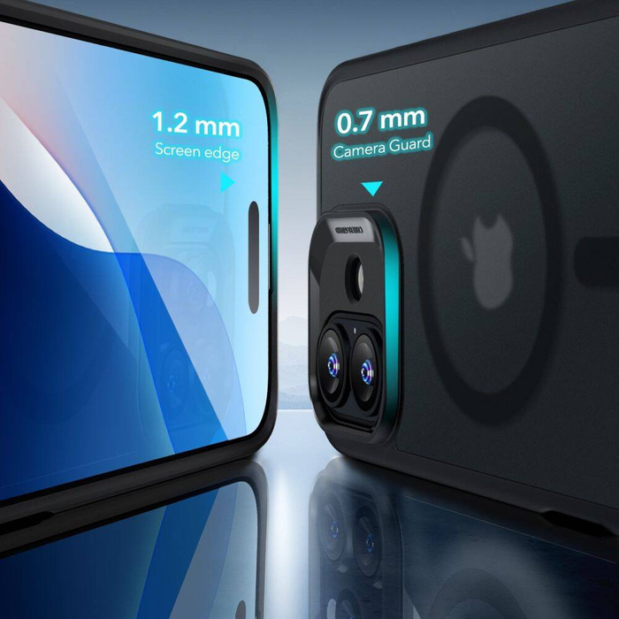 Etui ESR CLASSIC HYBRID HALOLOCK MAGSAFE & TEMPERED GLASS IPHONE 16 FROSTED BLACK