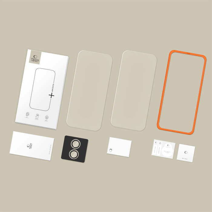 SZKŁO HARTOWANE TECH-PROTECT IPHONE 17 EASY SET+ 3-PACK CLEAR