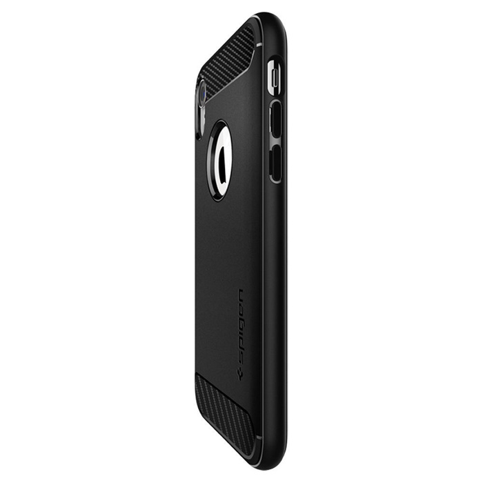 Cover SPIGEN Rugged Armor Apple Custodia nera opaca per Iphone Xr