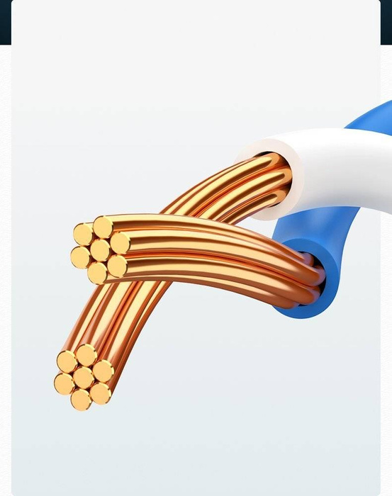 Ugreen kabel internetový síťový kabel Ethernet patchcord RJ45 Cat 6 UTP 1000Mbps 1m černý (20159)