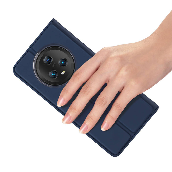 Dux Ducis Skin Pro Hülle für Honor Magic5 Flip Card Wallet Stand Blau