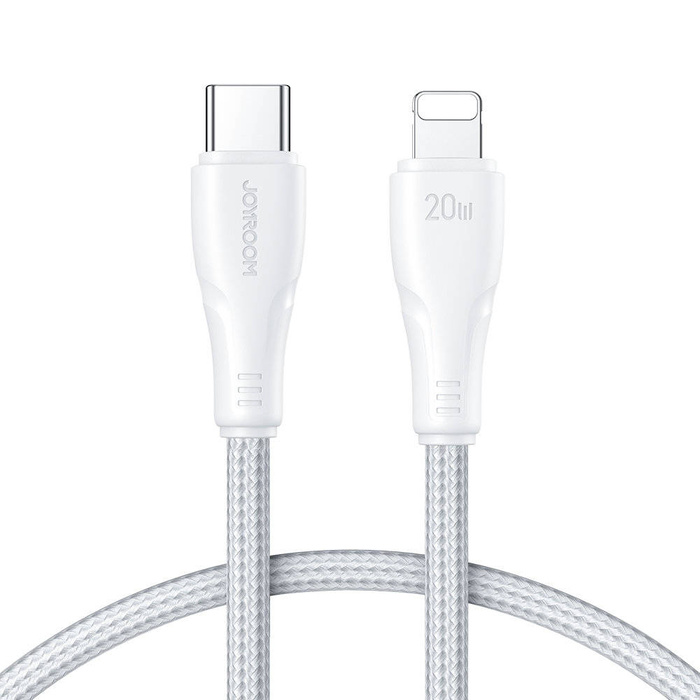 Câble Joyroom USB C - Lightning 20W Surpass Series pour charge rapide et transfert de données 1,2 m blanc (S-CL020A11)