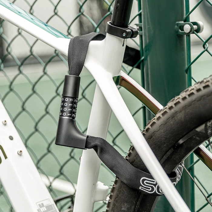 Rockbros 3230002001 antivol pour vélo avec combinaison et clé - noir