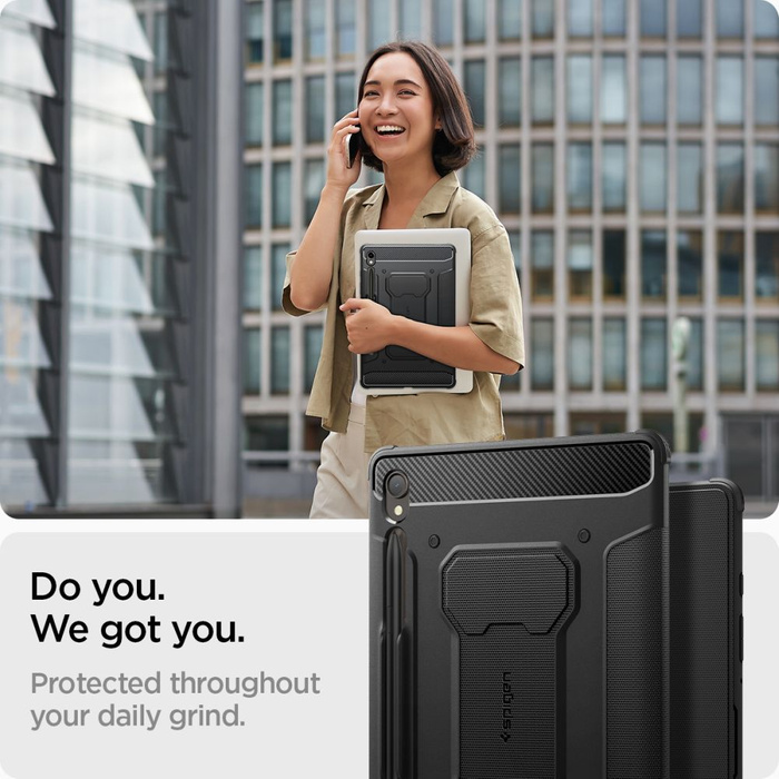 Obal Spigen Rugged Armor "pro" Galaxy Tab S9 11.0 X710 / X716B Black Case