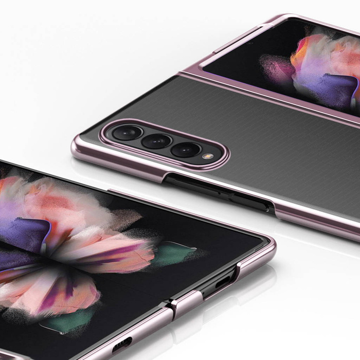 Custodia rigida Custodia rigida Custodia galvanica per Samsung Galaxy Z Fold 3 blu