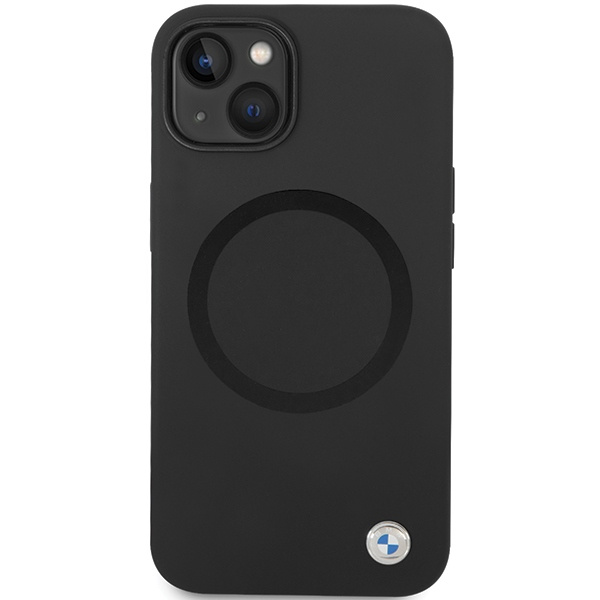 BMW BMHMP14SSILBK2 iPhone 14 6,1" schwarz/schwarz Signature Liquid Silikon MagSafe