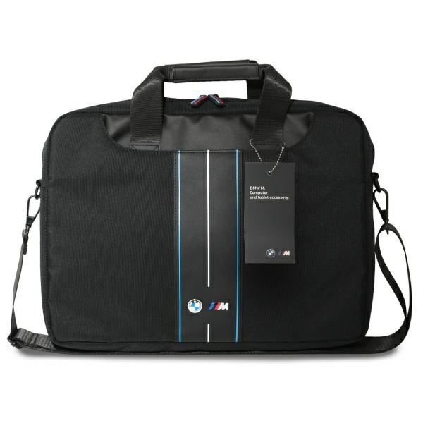 Bolsa BMW BMCB15COMPVSKL 16" Negro/Negro Nylon Azul Rayas