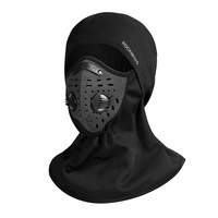 Rockbros LF7127-1 New Velvet Sports Balaclava with Filter - Black