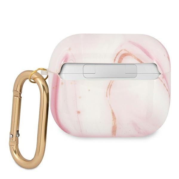  GUESS  Estuche de los AirPods 3 Marble Collection Rosa