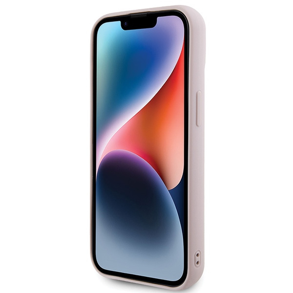 Etui Guess GUHCP15SPSQSQSP iPhone 15 6.1" różowy/pink hardcase Quilted Metal Logo Case