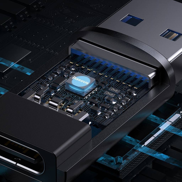 Baseus Series Mini USB 3.1 OTG na USB typu C modrý (ZJJQ000103)