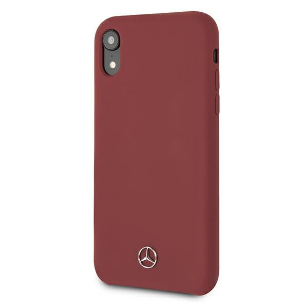 Coque MERCEDES Apple iPhone Xr Silicone Line Red Hardcase