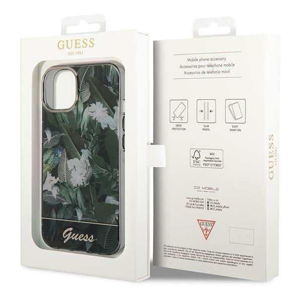 Case Guess GUHCP14MHGJGHA iPhone 14 Plus 6.7" green/green hardcase Jungle Collection