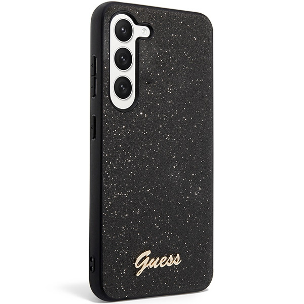 Hülle Guess GUHCS23MHGGSHK S23 Plus S916 schwarz/schwarz hart case Glitter Script