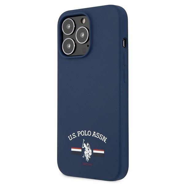 Puzdro US POLO Apple iPhone 13 Pro Max Silicone Collection Navy Case