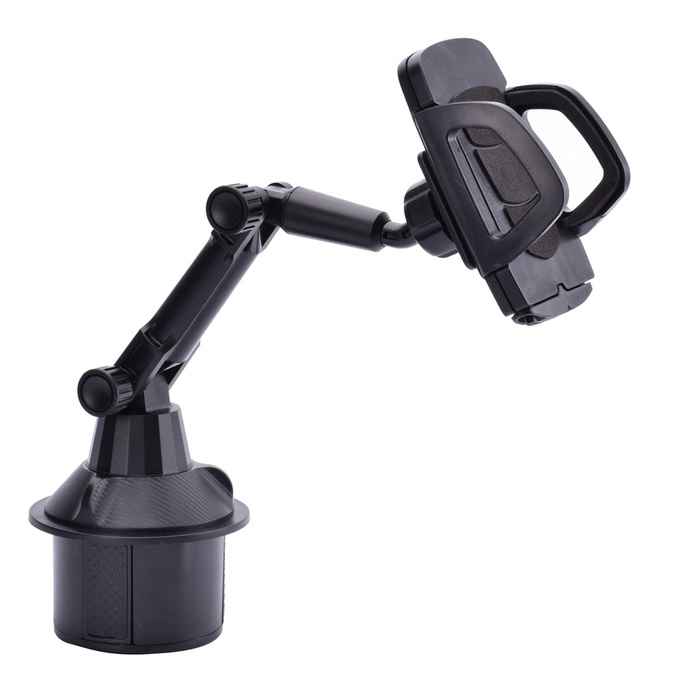 Soporte de coche para smartphone para portavasos negro