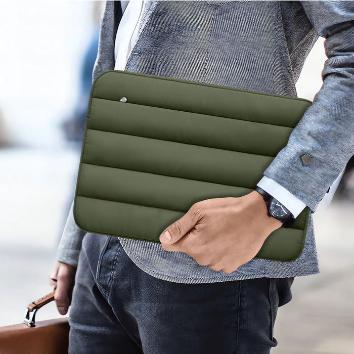 TECH-PROTECT FLUFFY LAPTOP 13-14 ARMY GREEN