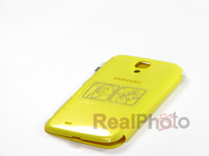 Funda SAMSUNG Galaxy S4 SIV I9500 I9505  Flip S-VIEW EF-CI950BWEG Amarillo