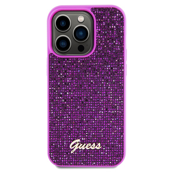Etui Guess GUHCP14XPMSDGSF iPhone 14 Pro Max 6.7" fuksja/fuschia hardcase Disco Metal Script Case