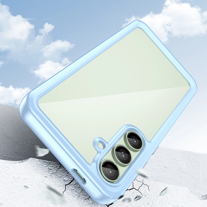 Outer Space Case Silikonhülle mit Gelrahmen für Samsung Galaxy S24 FE – blau