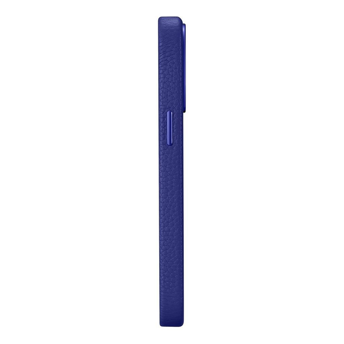 iCarer Litchi Premium Custodia in pelle iPhone 14 Pro Custodia magnetica in pelle con MagSafe blu scuro (WMI14220710-DB)