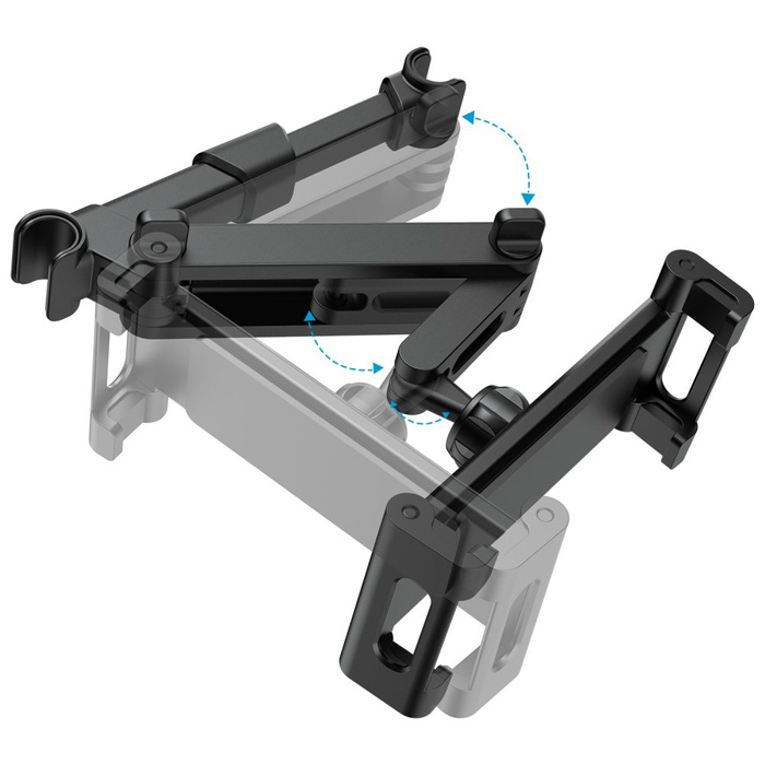 TECH-PROTECT NATAHOVACÍ DRŽÁK NA OPĚRKU HLAVY DO AUTA ČERNÝ