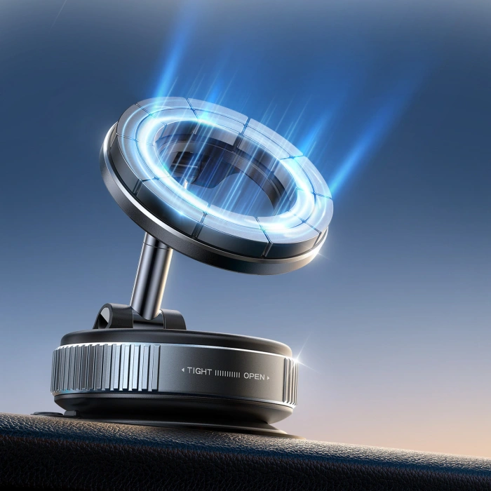 Uchwyt samochodowy Joyroom JR-ZS501 magnetyczny kompatybilny z MagSafe na deskę rozdzielczą - ciemnoszary