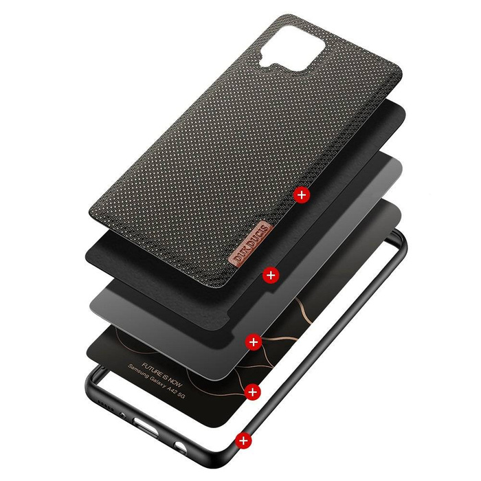 Dux Ducis Fino Hülle ist mit Nylon überzogen Samsung Galaxy A42 5G grün