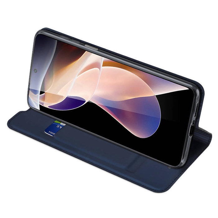 Custodia Dux Ducis Skin Pro Flip Poco M4 Pro 5G blu